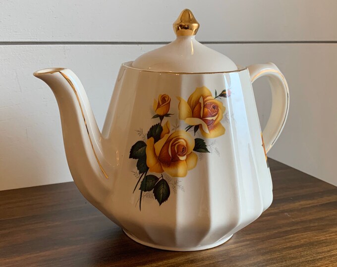 Yellow Rose Sadler Teapot Antique Teapot Rare Sadler Yellow Etsy