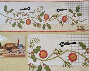 Pine and Holly Table Runner by Timeless Traditions