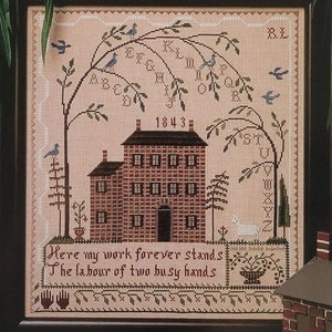 Weeping Tree Sampler by The City Stitcher - Cross Stitch Pattern