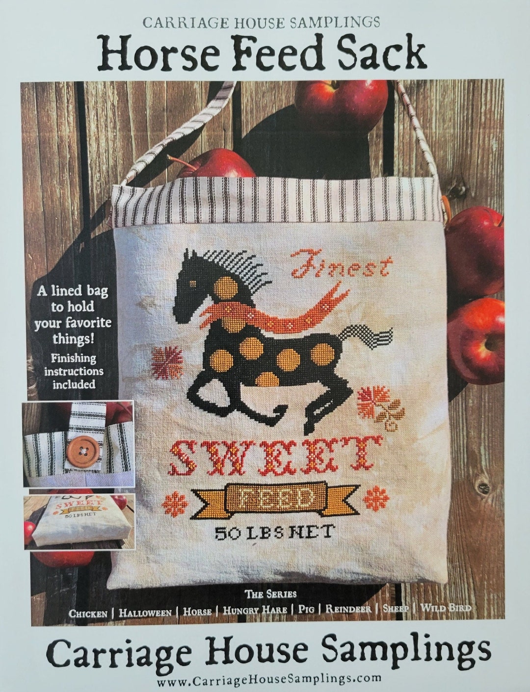Horse Feed Sack by Carriage House Samplings Etsy