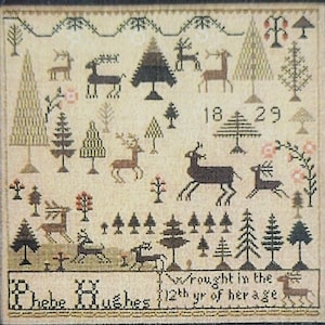 Phebe&#39;s Forest Sampler by The City Stitcher - Cross Stitch Pattern