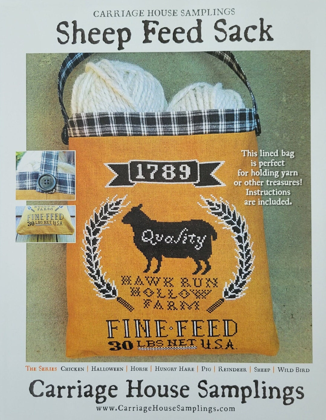 Sheep Feed Sack by Carriage House Samplings - Etsy