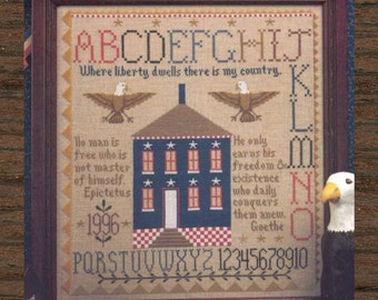 Liberty Sampler von The City Stitcher - Kreuzstichmuster
