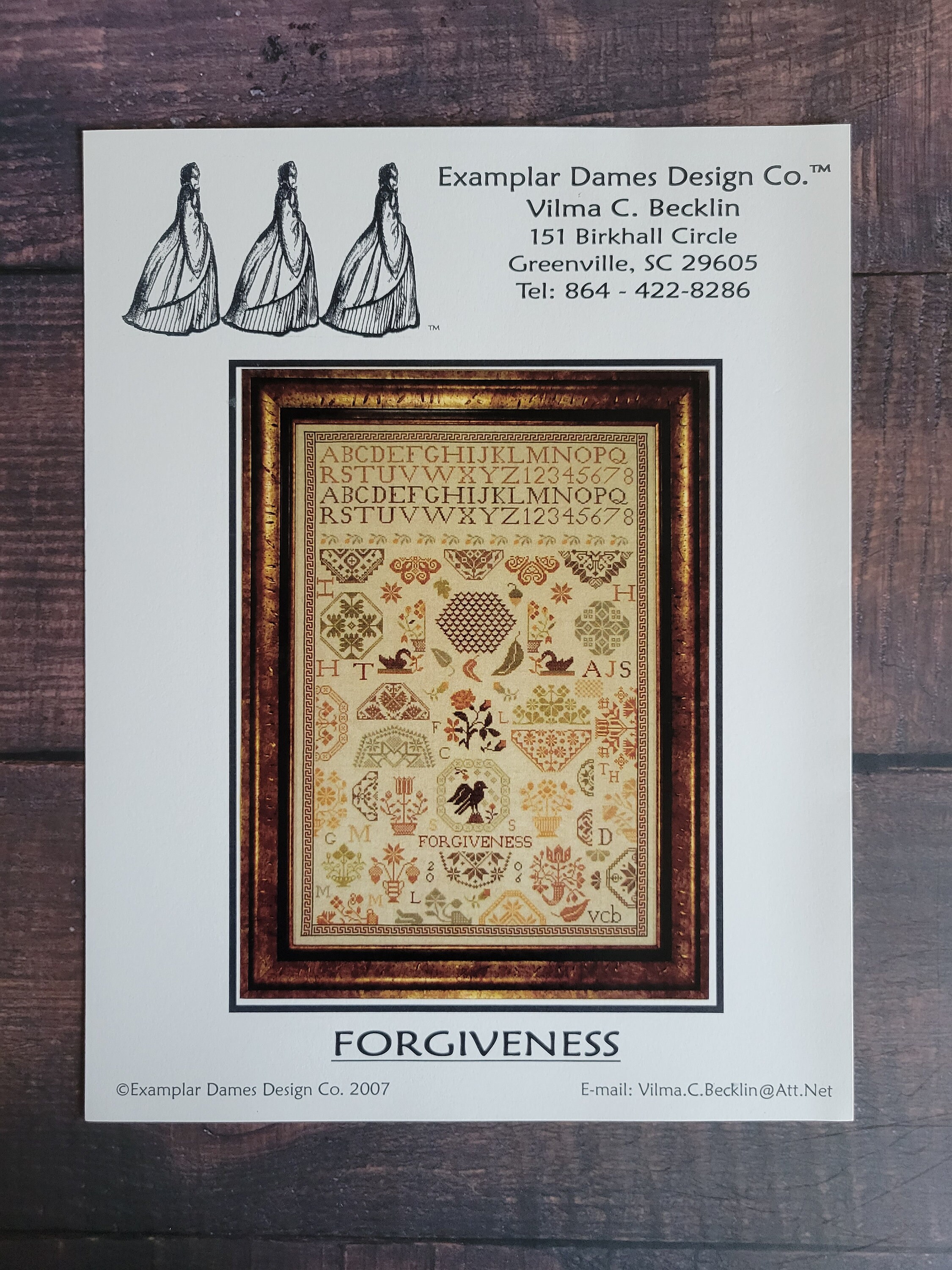 Forgiveness by Examplars From the Heart (paper Cross Stitch Chart