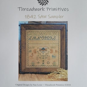 1842 SAW Mustertuch von Threadwork Primitives