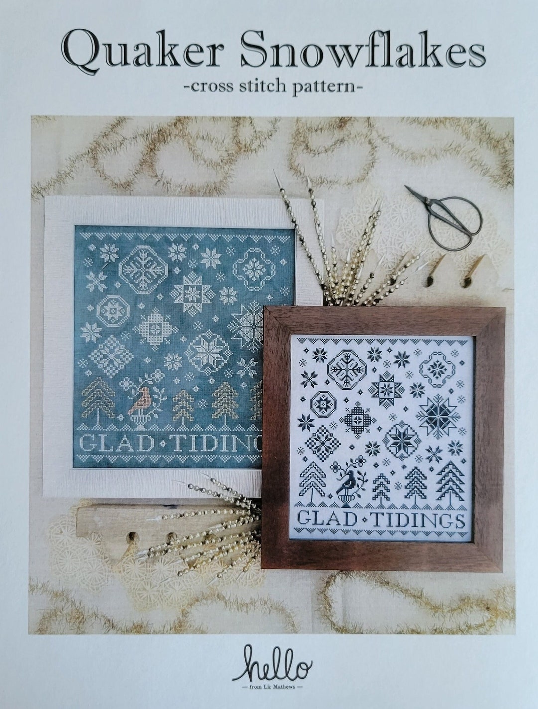 Quaker Hello Quaker Snowflakes by Hello From Liz Mathews - Etsy Australia