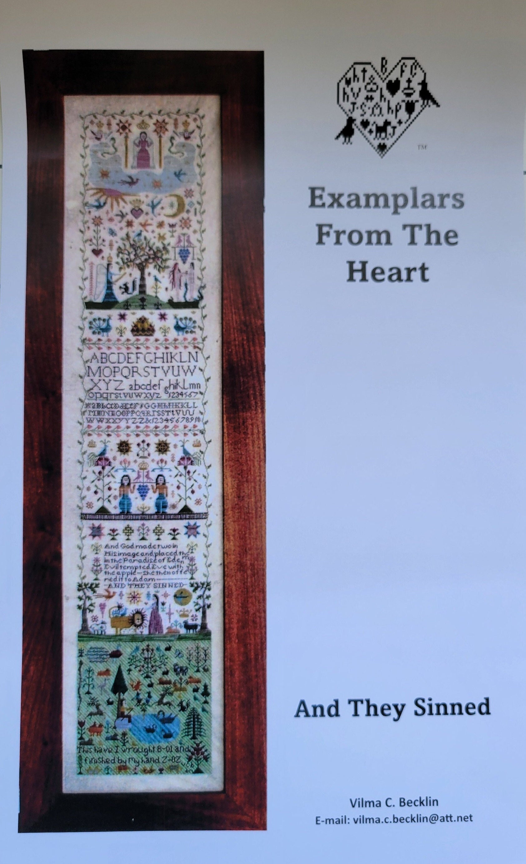 And They Sinned by Examplars From the Heart (paper Cross Stitch