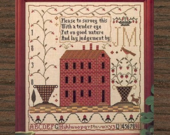 Erdbeer-Sample von The City Stitcher - Kreuzstichmuster