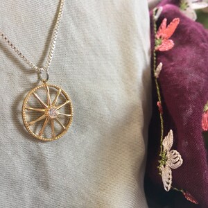 One Romani Chakra Wheel Pendant, Roma Flag Wheel Necklace, *gypsy Charm ...