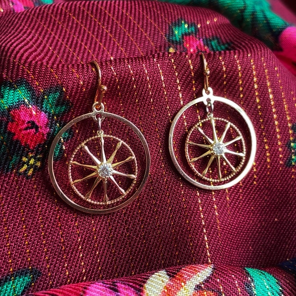 Wheel Earrings Etsy