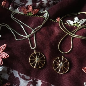 One Romani Chakra Wheel Pendant, Roma Flag Wheel Necklace, *gypsy Charm ...