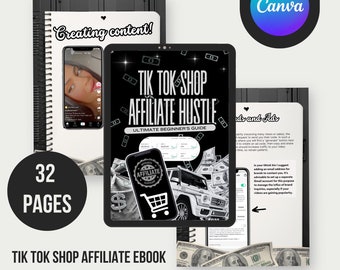Ultimate TikTok Shop Affiliate Guide PLR eBook, Resellable eBook, Passive Income Tips, Social Media Marketing Strategy, Monetise TikTok, PLR