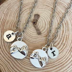 PINKY PROMISE Set of 2 Necklaces, Best friends/Friendship/Relationship Necklace, Pinky promise Necklace, Couples Necklace - Customise