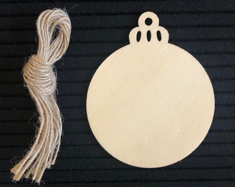 SET of Christmas Wooden Bauble Shapes for Christmas Tree Xmas Wood Craft Decorations, DIY Baubles, Christmas Tags, Decorative Baubles