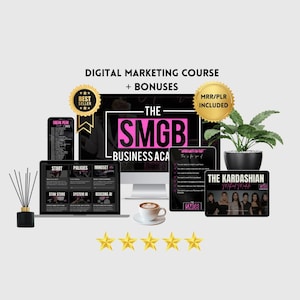 SMGB Digital Marketing Business Academy Course, Master Resell Rights MRR, Digital Marketing, Passive Income Online Course,Faceless Instagram