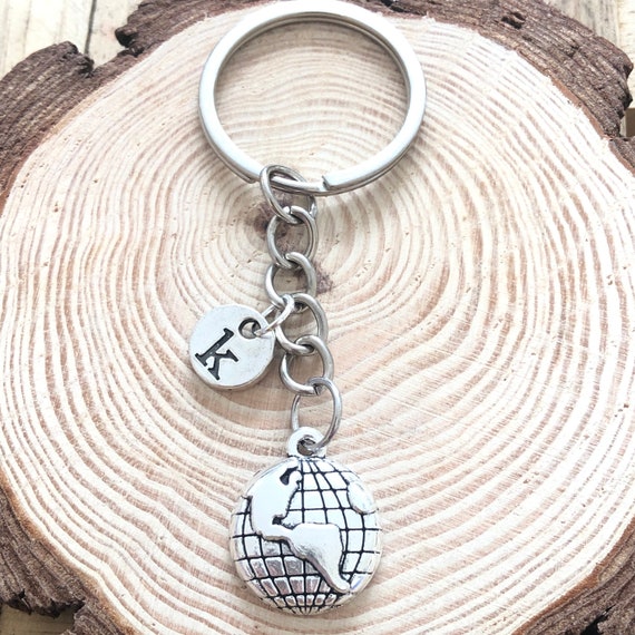 Map Key Ring Personalised