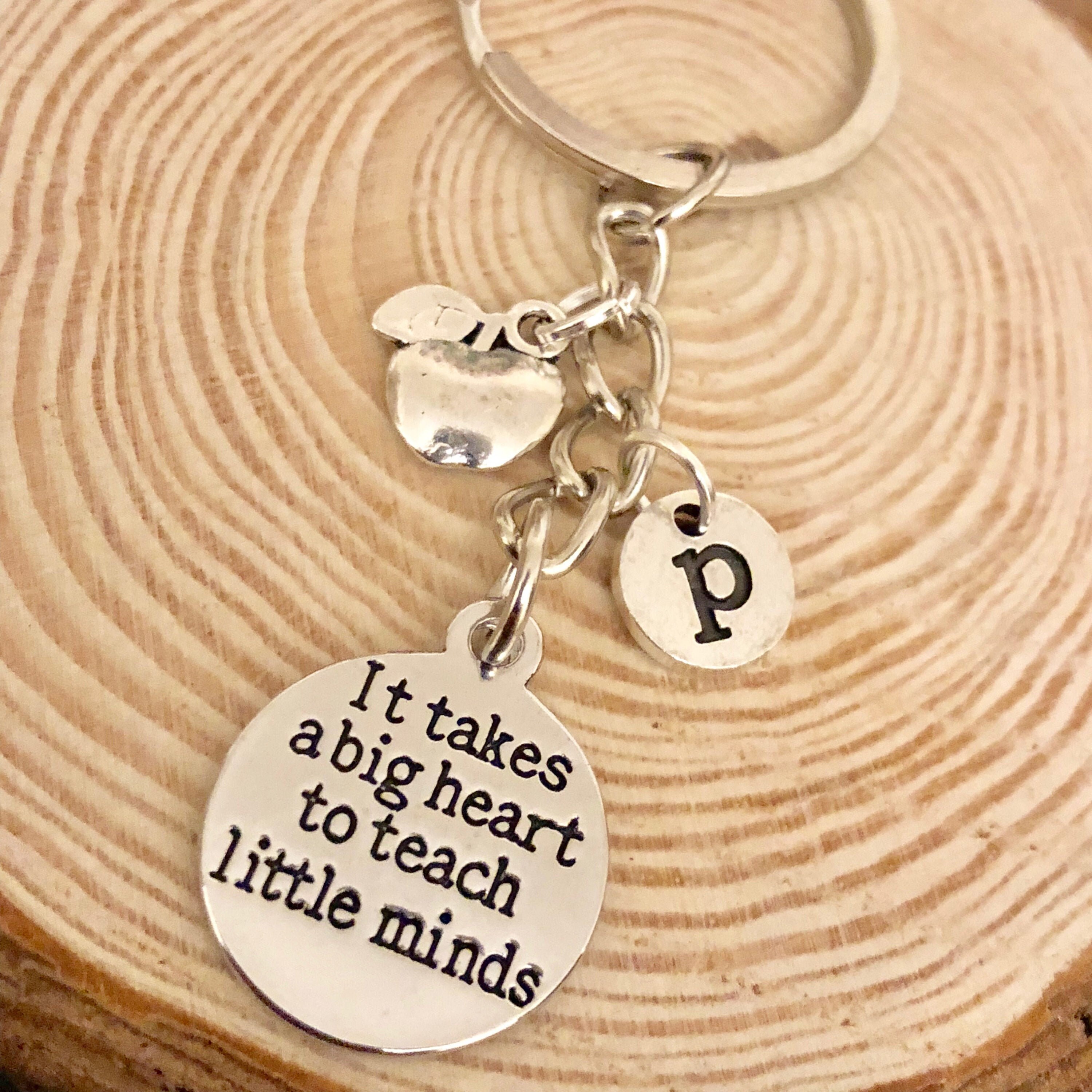 It takes a big heart hotsell to teach little minds keyring
