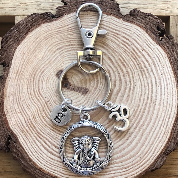 Ganesh Keyring, Ganesh Keychain, Ganesh Gifts, Ganesha Keyring, Ganesha Keychain, Hindu, Ohm, Lord ganesh, Indian God, Yoga, Om, Meditation