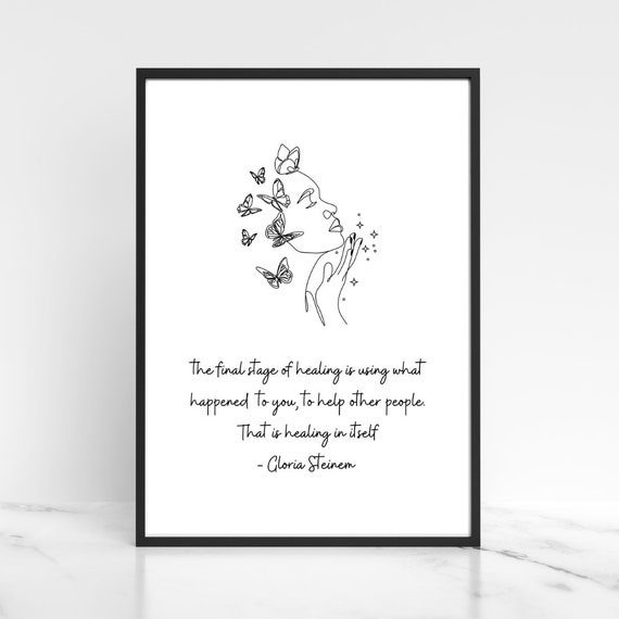 Healing Quote, Digital Therapy Print, Therapy Office Decor, Therapy Office Design, Counselling Artwork, Trauma Survivor, Trauma Artwork
