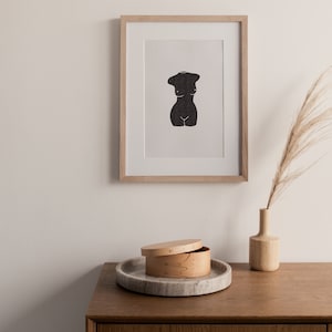 Nude Bust Print, Feminist Art, Nude Wall Art, Minimalist Art, Boho Art