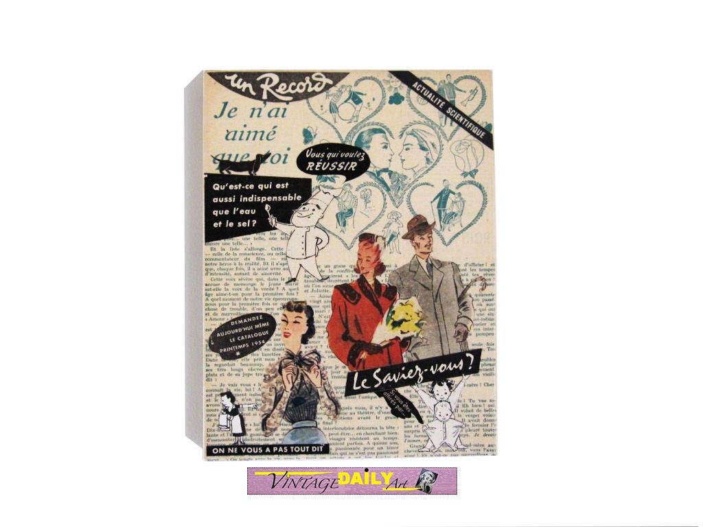 Mariage Fifties, Couple Rétro, Wwii, Collage Vintage, Français Après Guerre, Reclame Publicite Retro