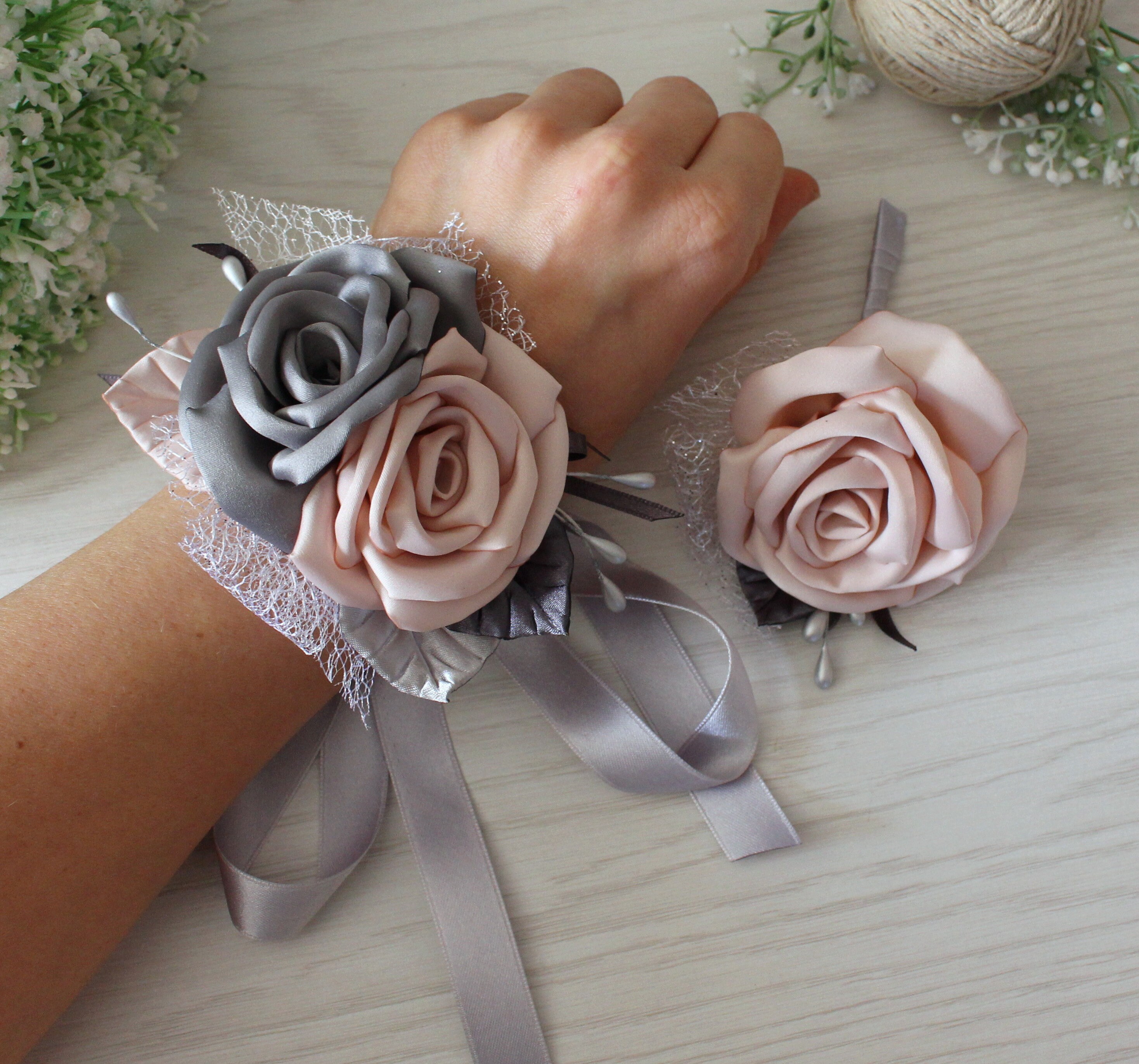 wedding wrist corsage bracelet