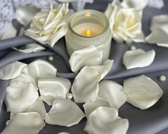Ivory Satin Rose Petals: Wedding, Party Confetti