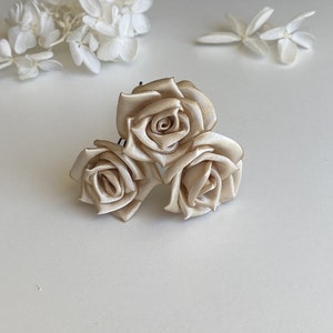 Champagne flower Hair pins Wedding hair pins Bridal bridesmaids flower hair pins Set Small Rose Hair pins Woman girl Rose hair pins Floral