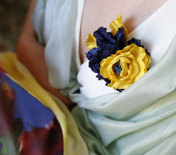 yellow hair flower