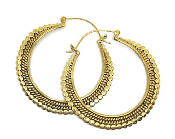 Brass Earrings hoops