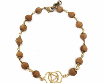 Kundalini Light Tulasi bracelets in Brass and 7 chakras