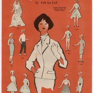 vintage Barbie Clone Doll Hong Kong Fab-Lu Lilli emballage carton éphémère