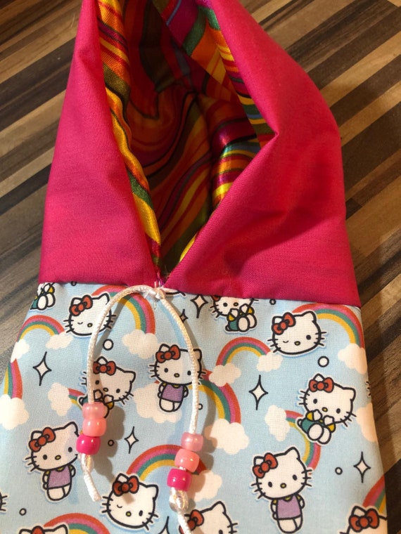 Pet bird parrot 'RAINBOW KITTY' hoodie - all sizes available - petite to large