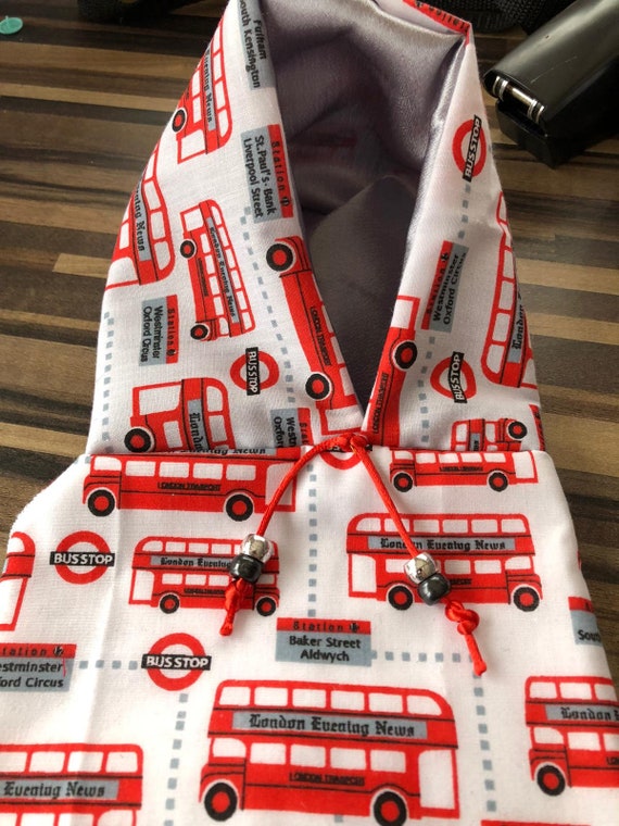 Pet bird parrot 'LONDON BUSES' hoodie - all sizes available - petite to large