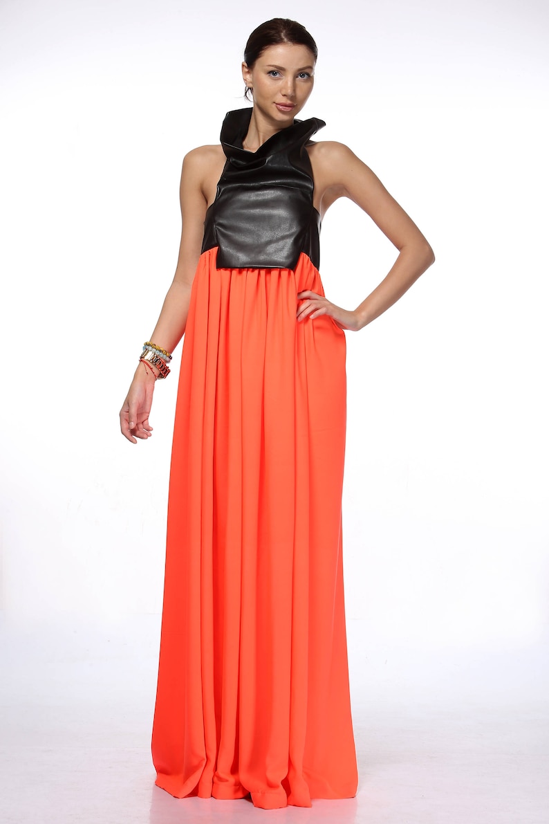 Leather Maxi Dress