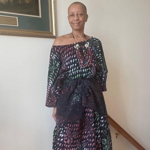 Batik/Adire Foliage Boubou
