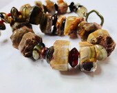 Rocks 39 n Honey Necklace