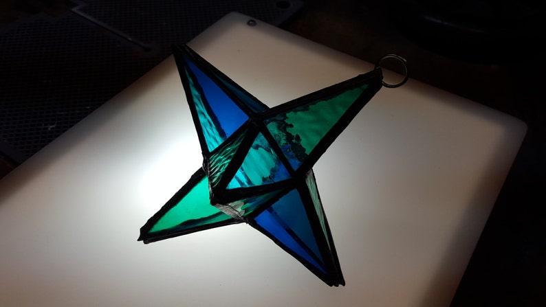 3D Star 5 Stained Glass image 2