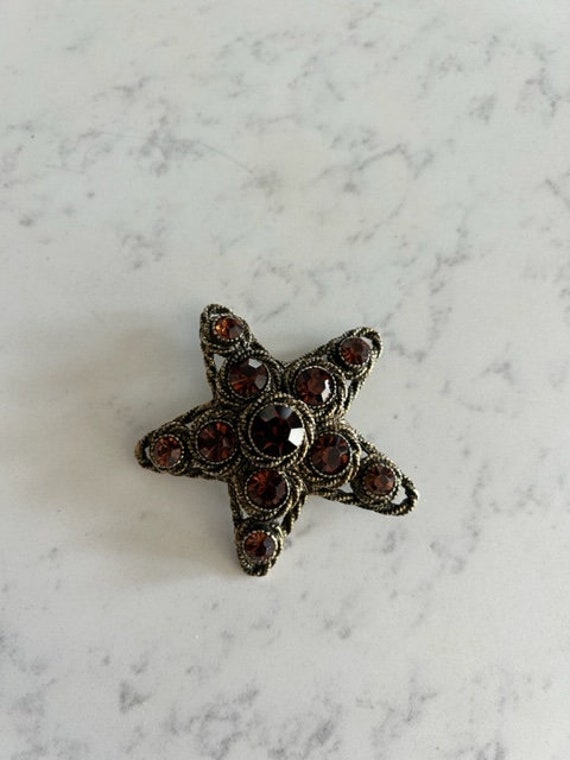 HAR Star Brooch, rhinestone