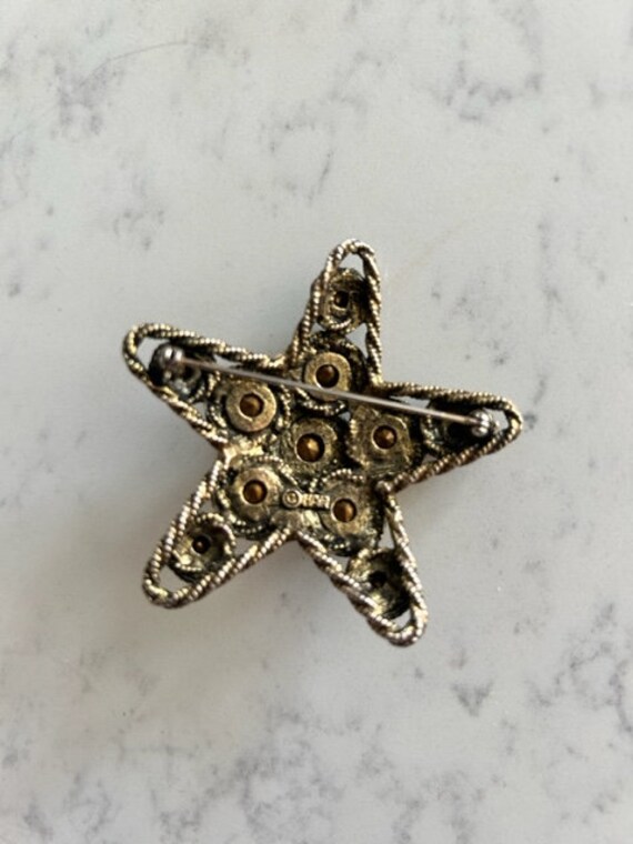 HAR Star Brooch, rhinestone - image 2