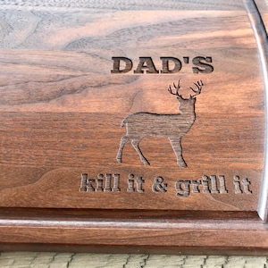 Custom Cutting board, Fathers day Grilling, Gift for Dad, Hunting Gifts, Fathers day Gift, Grilling gift, Husband gift, gift for him image 1