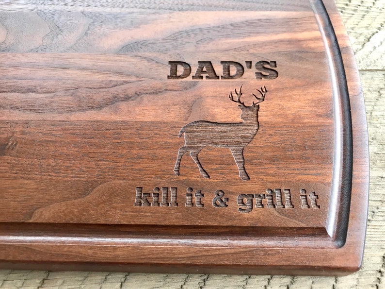 Custom Cutting board, Fathers day Grilling, Gift for Dad, Hunting Gifts, Fathers day Gift, Grilling gift, Husband gift, gift for him image 1