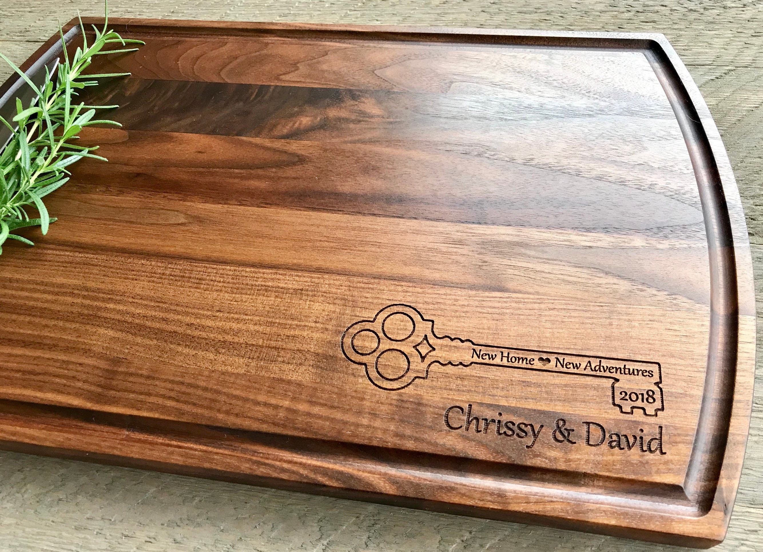 Closing Gift, Cutting Board, Real Estate Gift, New Home, Client Gift,  Realtor, Mortgage, Housewarming 