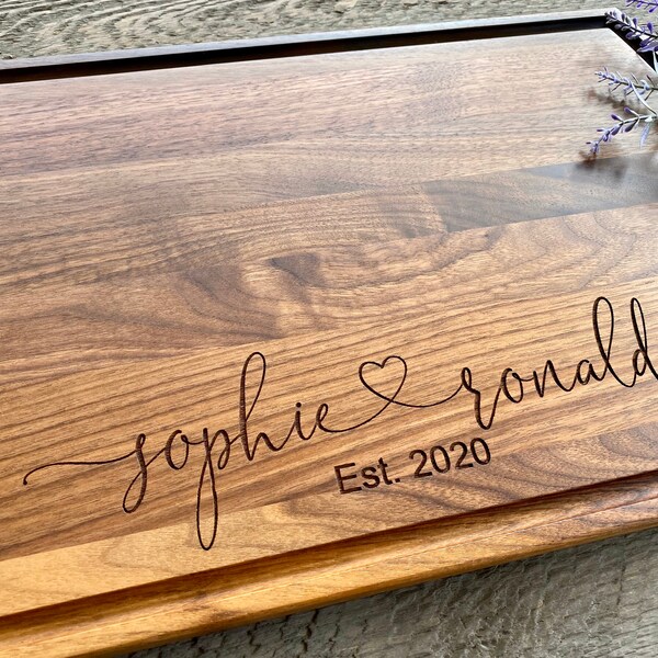 Personalized Cutting Board, Engraved Cutting Board, Custom Cutting Board, Wedding Gift, Anniversary Gift, Engagement Gift