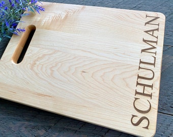 Custom Cutting Board, Personalized Gift, Last name, Wedding gift