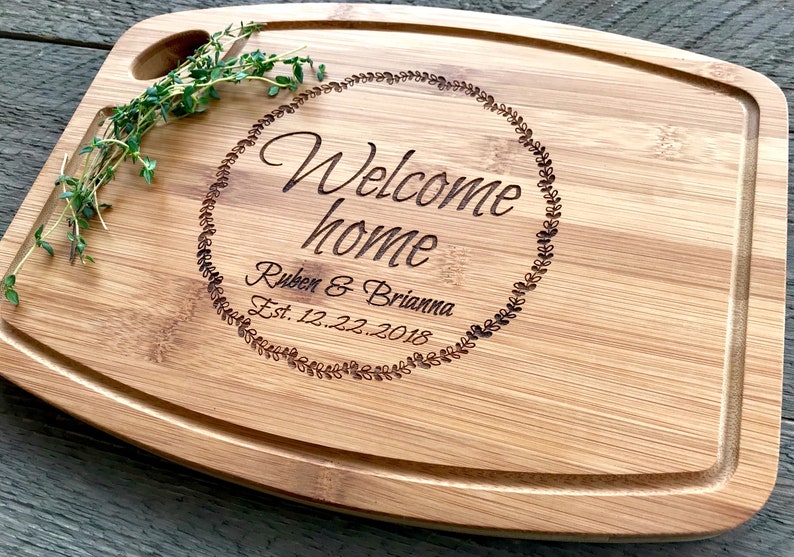Realtor marketing First Home housewarming gift Cutting board Home sales New Home Welcome Home Real estate Closing Gift Client gift