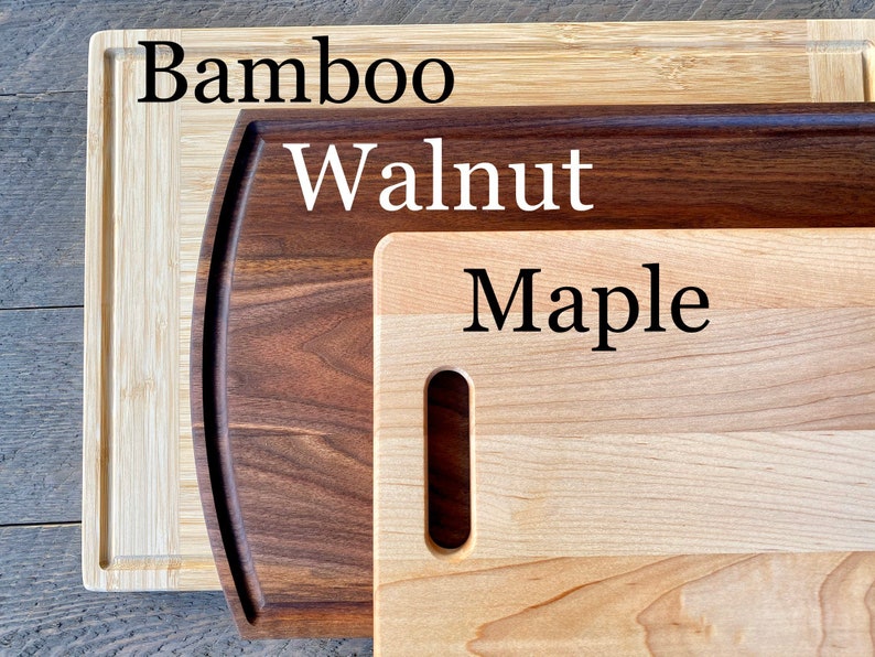 Cutting Board, Wedding Gift, Personalized cutting board, engagement gift, anniversary gift, Last name, Walnut wood image 3