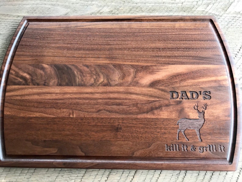 Custom Cutting board, Fathers day Grilling, Gift for Dad, Hunting Gifts, Fathers day Gift, Grilling gift, Husband gift, gift for him image 2