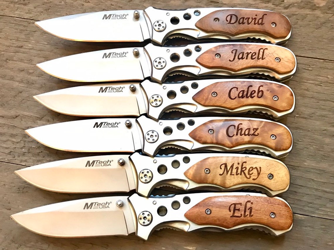 Personalized Pocket Knife Engraved Knives Gifts for Men Etsy
