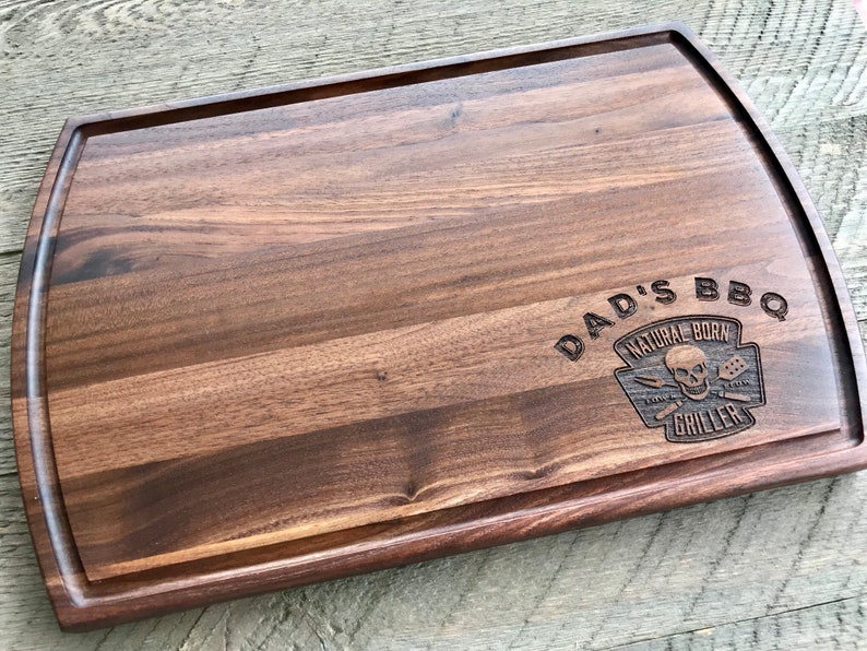 Custom Cutting Board, Fathers Day, Grilling Gift, Gift from daughter, Dad Gift, Personalized Grilling image 2